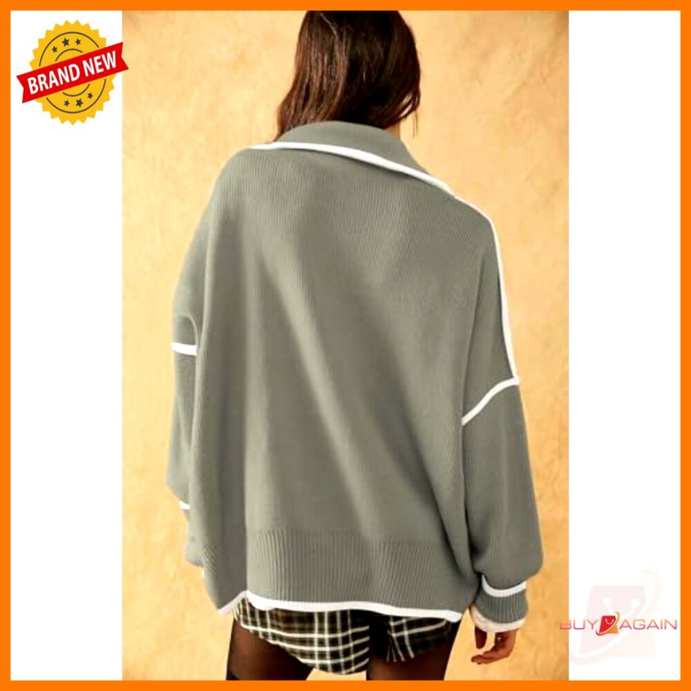 Oversized Knitted Pullover Turtleneck Sweater Y2k… - image 3